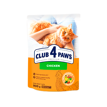 CLUB 4 PAWS ПРЕМИУМ «ПИЛЕ». ПЪЛНОЦЕНЕН СУХА ХРАНА ЗА ВЪЗРАСТНИ КОТКИ